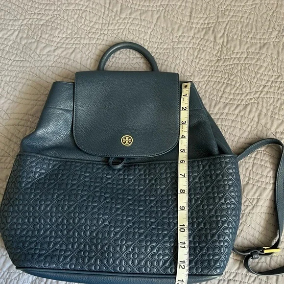 Tory Burch Navy Blue Backpack